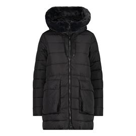 CAZADORA CMP WOMAN  LONG FIX HOOD BLACK