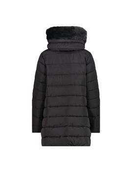 CAZADORA CMP WOMAN  LONG FIX HOOD BLACK