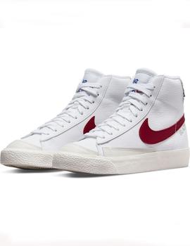 BLAZER MID 77 SE(GS)white/red/grey