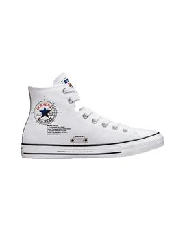 ZAPATILLA CONVERSE CTAS HI WHITE/HIGH RISK RED