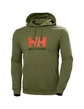 SUDADERA HELLY HANSEN LOGO HOODIE TERRAIN GREEN