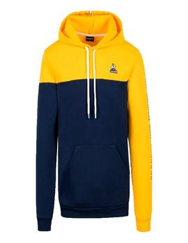 SUDADERA LE COQ SPORTIF SAISON 2 HOODY Nº1 M BLEU NUIT/LEMO