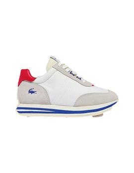 ZAPATILLA LACOSTE SPIN 0922 1 SMA WHT/RED