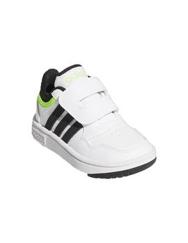 ZAPATILLA ADIDAS HOOPS 3.0 CF I FTWWHT/CBLACK/SGREEN