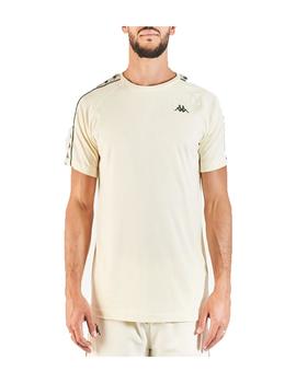 CAMISETA KAPPA COEN SLIM 222 BANDA TEE BEIGE/GREY