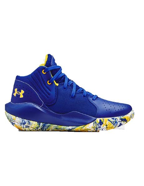 Under Armour GS JET 21 UNISEX - Zapatillas de baloncesto - royal/white/azul  