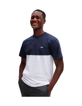 CAMISETA VANS MN COLORBLOCK TEE WHITE/DRESS BLUES