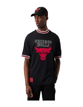 CAMISETA NEW ERA TEAM LOGO OVRSZD MESH TEE CHIBUL BLKFDR