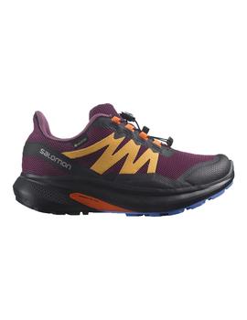 ZAPATILLA SALOMON SHOES HYPULSE GTX W GRAPE WINE/BIZ OR/LO