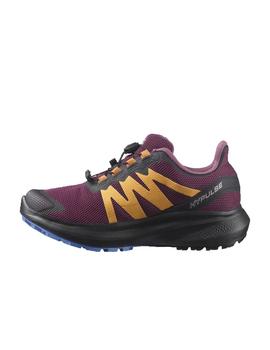 ZAPATILLA SALOMON SHOES HYPULSE GTX W GRAPE WINE/BIZ OR/LO