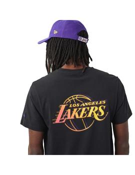 CAMISETA ALGODÓN NEW ERA NBA LOS ANGELES LAKERS BLACK