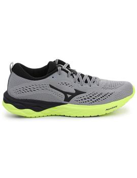 ZAPATILLA MIZUNO  WAVE REVOLT ULTIMATEGRAY/BLACK/NEOLIME