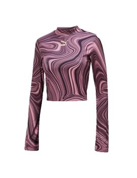 PUMA LONG SLEEVE DUSTY PLUM