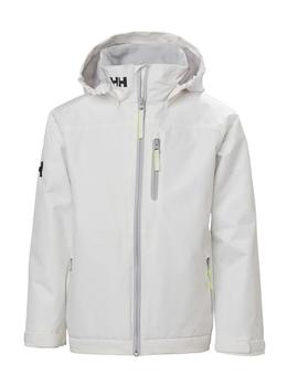 HELLY HANSEN JR CREW MIDLAYER JACKET WHITE