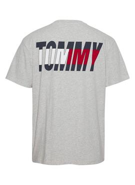 Camiseta Tommy Jeans Classic Corp Gris para Hombre