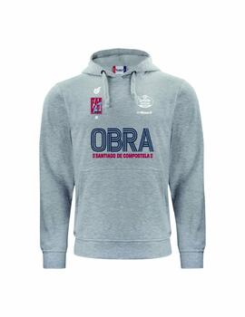 SUDADERA GRIS 23-24 OBRADOIRO CAB CON CAPUCHA