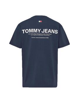 Camiseta Tommy Jeans Classic Linear Back Print