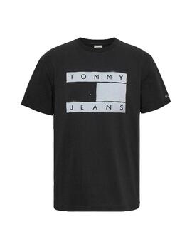 Camiseta Tommy Jeans Classic Spray flag