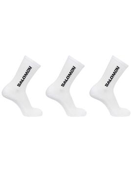 Calcetín Salomon everyday crew 3-pack white/white