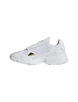 ZAPATILLAS MUJER ADIDAS FALCON W PIEL BLANCAS