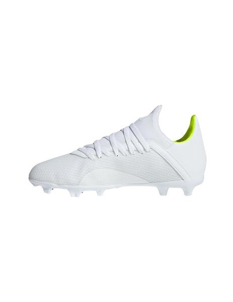 Tacto huella Previamente BOTAS FUTBOL NIÑOS ADIDAS X 18.3 FG J BLANCA