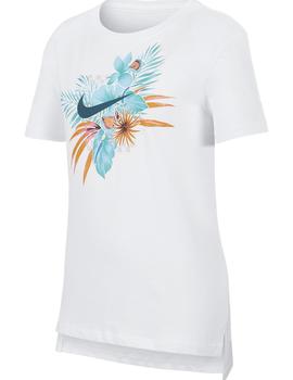 CAMISETA NIÑA NIKE SPORTSWEAR BLANCA ALGODON