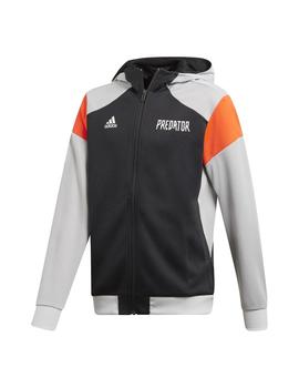 CHAQUETA NIÑOS ADIDAS YB P FZ HD NEGRA/GRIS