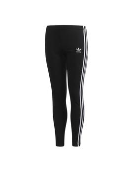 LEGGINGS NIÑA ADIDAS J 3STR NEGRO ALGODON