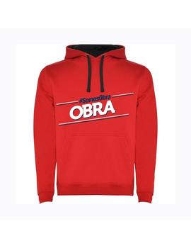 SUDADERA OBRADOIRO ROJA SOMOS OBRA