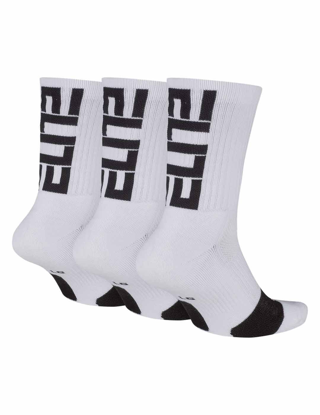 Calcetín Nike Elite Basketball blanco