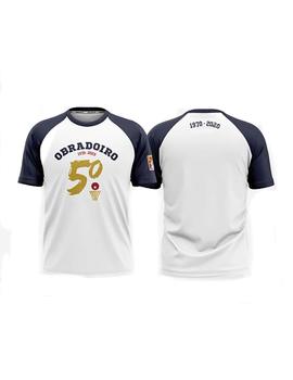 CAMISETA OBRADOIRO 50 ANIVERSARIO ALGODÓN BLANCA