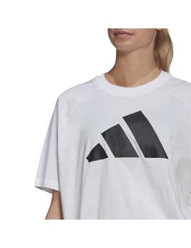 CAMISETA ADIDAS  MUJER  ST LOGO TEE BLANCA