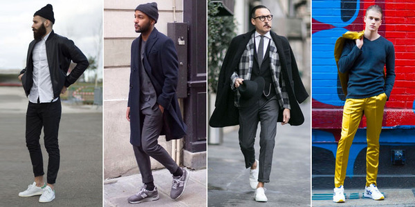 traje con tenis adidas